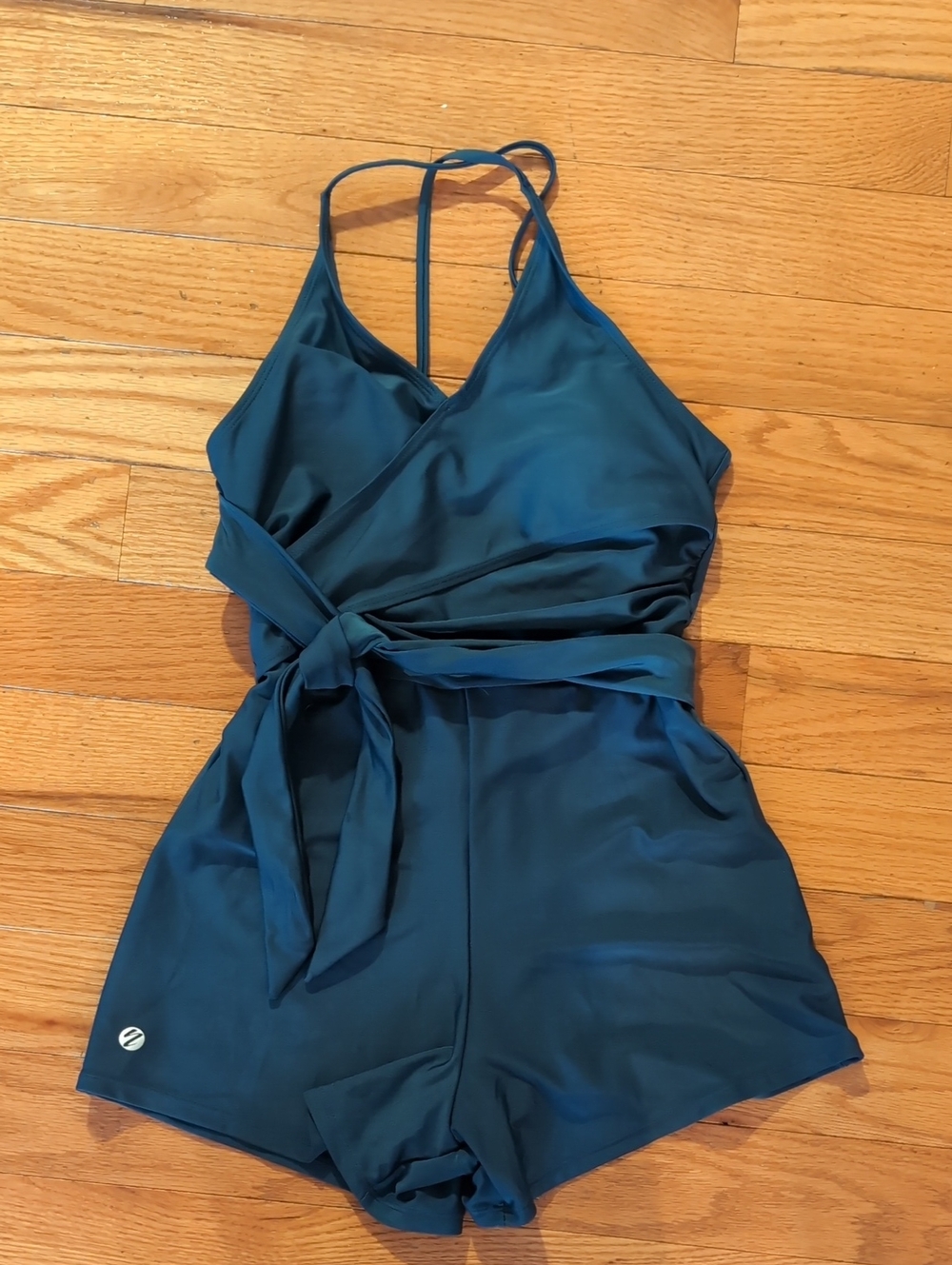 Nani Deep Teal Wrap Swimsuit